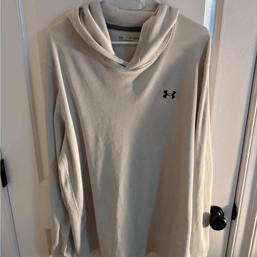 Under Armour Men's Oatmeal thermal hoodie